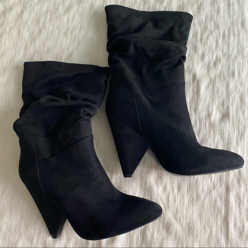Retro Cone Heeled Boots